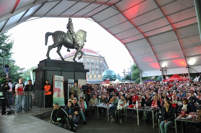 Fot. Łukasz Szełemej [PR Szczecin] Polska remisuje z Rosją. Szczecinianie nie zawiedli [DUŻO ZDJĘĆ]