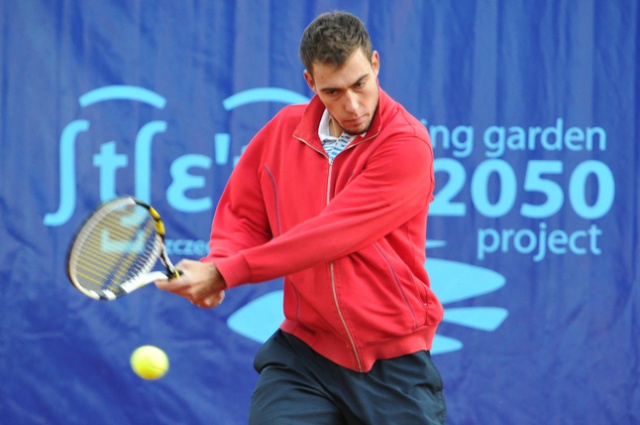 Jerzy Janowicz pokonał Ukraińca Artema Smirnowa 6:3, 6:1. Fot. Łukasz Szełemej [PR Szczecin] Polak w ćwierćfinale Pekao Szczecin Open! [ZDJĘCIA]