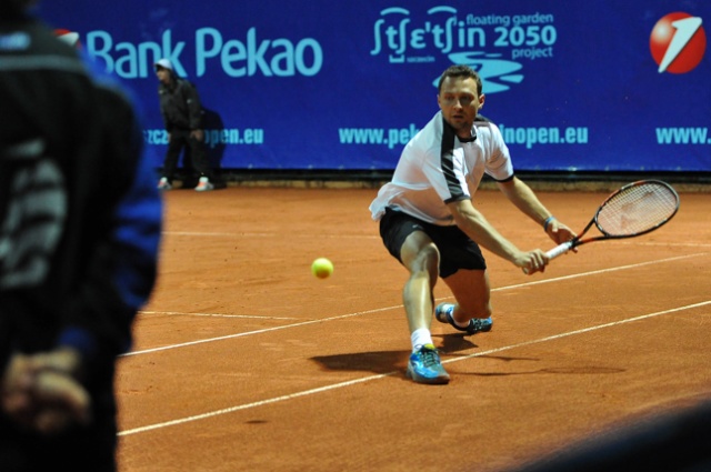 Mateusz Kowalczyk i szczecinianin Tomasz Bednarek przegrali z Niemcami Andre Begemannem i Martinem Emmrichem. Fot. Łukasz Szełemej [PR Szczecin] Polski debel przegrał w finale [ZDJĘCIA]