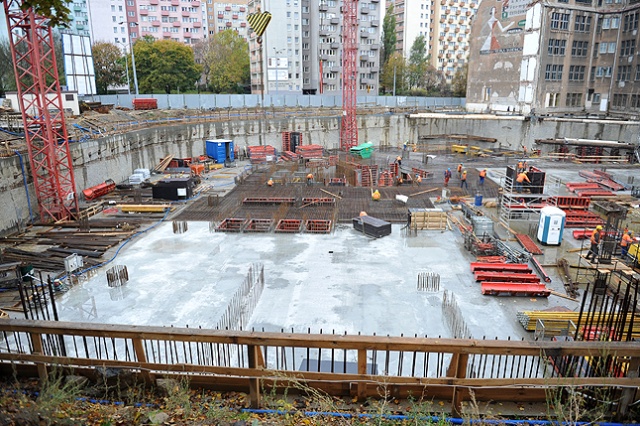 Hanza Tower. Fot. Łukasz Szełemej [Radio Szczecin] Szczeciński drapacz chmur w budowie [ZDJĘCIA]