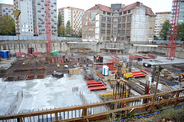 Hanza Tower. Fot. Łukasz Szełemej [Radio Szczecin] Szczeciński drapacz chmur w budowie [ZDJĘCIA]