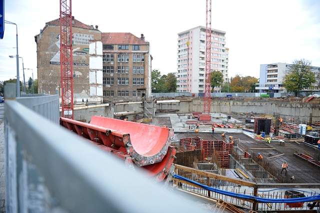 Hanza Tower. Fot. Łukasz Szełemej [Radio Szczecin] Szczeciński drapacz chmur w budowie [ZDJĘCIA]