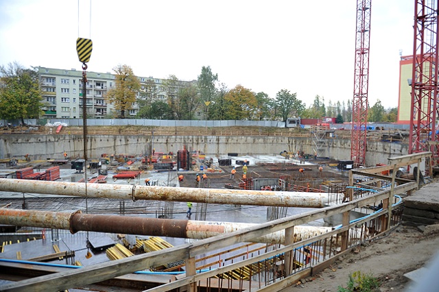 Hanza Tower. Fot. Łukasz Szełemej [Radio Szczecin] Szczeciński drapacz chmur w budowie [ZDJĘCIA]