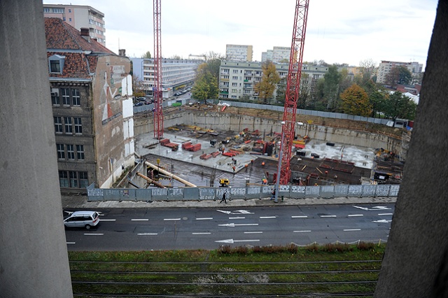 Hanza Tower. Fot. Łukasz Szełemej [Radio Szczecin] Szczeciński drapacz chmur w budowie [ZDJĘCIA]