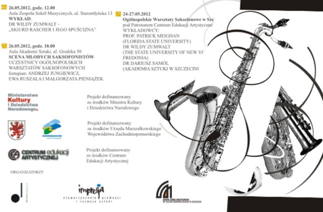 Dwie prapremiery polskie przygotowano na Koncert Galowy 8. Festiwalu Saksofonowego, który odbywa się w Szczecinie. W szczecińskiej Filharmonii po raz pierwszy usłyszeć będzie można utwory Alicji Gronau i Janusza Stalmierkiego.
