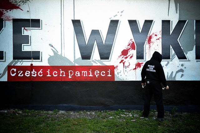 Patriotyczny mural z Witoldem Pileckim w hołdzie Żołnierzom Wyklętym. Fot. Łukasz Szełemej [Radio Szczecin] Patriotyczny mural w centrum Szczecina [ZDJĘCIA]