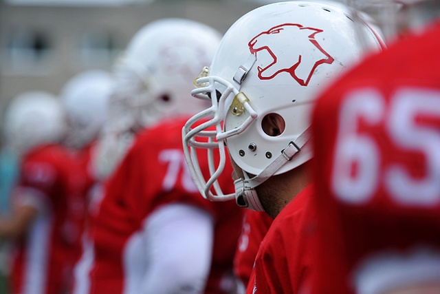 Cougars kontra Seahawks. Fot. Łukasz Szełemej [Radio Szczecin] Szczecińskie Pumy na tarczy [ZDJĘCIA]