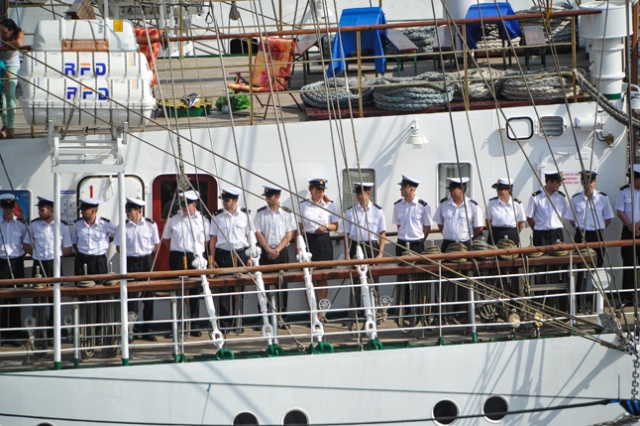 Prezydenci Polski i miasta Szczecin oficjalnie otworzyli tegoroczny finał The Tall Ships Races. Fot. Łukasz Szełemej [Radio Szczecin] Prezydent otworzył finał TTSR [ZDJĘCIA, WIDEO]