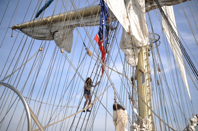 Żaglowce, które ścigały się w regatach The Tall Ships Races, opuściły Szczecin. Fot. Łukasz Szełemej [Radio Szczecin] Finał finału. Szczecin pożegnał flotyllę TTSR [NOWE, ZDJĘCIA, WIDEO, RELACJE]