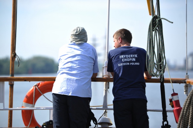 Żaglowce, które ścigały się w regatach The Tall Ships Races, opuściły Szczecin. Fot. Łukasz Szełemej [Radio Szczecin] Finał finału. Szczecin pożegnał flotyllę TTSR [NOWE, ZDJĘCIA, WIDEO, RELACJE]