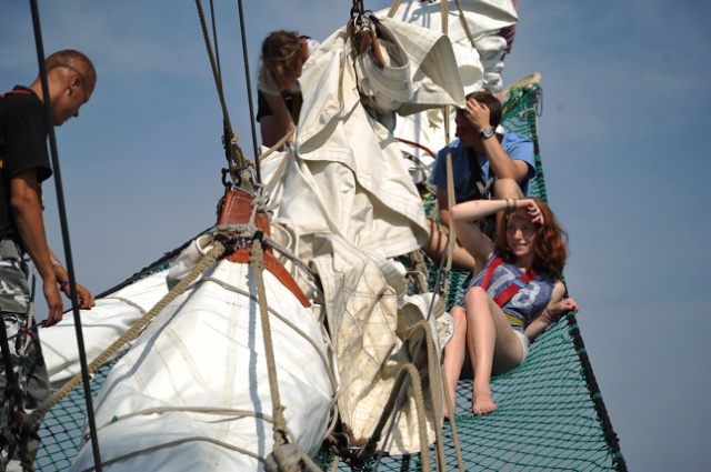 Żaglowce, które ścigały się w regatach The Tall Ships Races, opuściły Szczecin. Fot. Łukasz Szełemej [Radio Szczecin] Finał finału. Szczecin pożegnał flotyllę TTSR [NOWE, ZDJĘCIA, WIDEO, RELACJE]