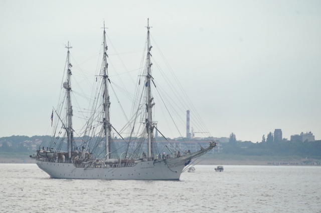 Parada żaglowców na Bałtyku to ostatni punkt tegorocznego finału regat The Tall Ships Races. Fot. Łukasz Szełemej [Radio Szczecin] Wielki finał na pełnym morzu [ZDJĘCIA, WIDEO]