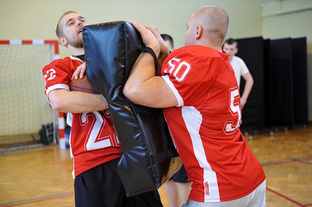 Trening z Cougars Szczecin - fot. Łukasz Szełemej [Radio Szczecin] Futbol amerykański ze szczecińskimi pumami [ZDJĘCIA]