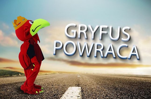 Po półrocznej nieobecności podczas meczów Pogoni na stadion przy ul. Twardowskiego w Szczecinie powraca klubowa maskotka - Gryfus.