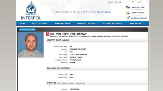 Ksiądz Wojciech Gil jest poszukiwany przez Interpol. Komunikat w tej sprawie pojawił się właśnie na stronie międzynarodowej organizacji policji.