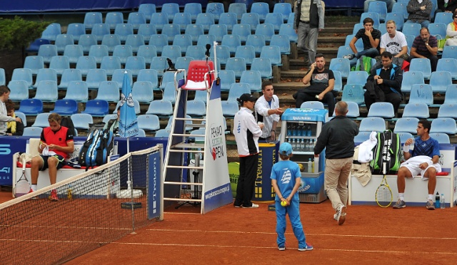 Jan Lennard Struff (GER) - Facundo Arguello (ARG). Fot. Łukasz Szełemej [Radio Szczecin] Niemiecki finał tenisowego Pekao Szczecin Open [ZDJĘCIA]