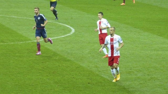 Polska remisuje ze Szkocją 2:2 w trzecim meczu eliminacji do Euro 2016. Fot. Tomasz Chaciński [Radio Szczecin] Polska remisuje ze Szkocją 2:2 w trzecim meczu eliminacji do Euro 2016 [ZDJĘCIA]