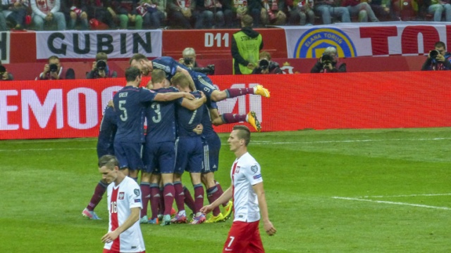 Polska remisuje ze Szkocją 2:2 w trzecim meczu eliminacji do Euro 2016. Fot. Tomasz Chaciński [Radio Szczecin] Polska remisuje ze Szkocją 2:2 w trzecim meczu eliminacji do Euro 2016 [ZDJĘCIA]