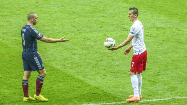 Polska remisuje ze Szkocją 2:2 w trzecim meczu eliminacji do Euro 2016. Fot. Tomasz Chaciński [Radio Szczecin] Polska remisuje ze Szkocją 2:2 w trzecim meczu eliminacji do Euro 2016 [ZDJĘCIA]