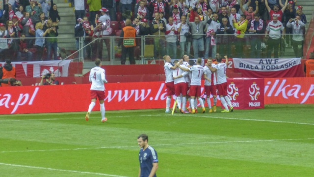 Polska remisuje ze Szkocją 2:2 w trzecim meczu eliminacji do Euro 2016. Fot. Tomasz Chaciński [Radio Szczecin] Polska remisuje ze Szkocją 2:2 w trzecim meczu eliminacji do Euro 2016 [ZDJĘCIA]