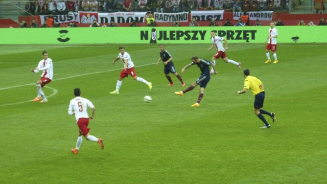 Polska remisuje ze Szkocją 2:2 w trzecim meczu eliminacji do Euro 2016. Fot. Tomasz Chaciński [Radio Szczecin] Polska remisuje ze Szkocją 2:2 w trzecim meczu eliminacji do Euro 2016 [ZDJĘCIA]