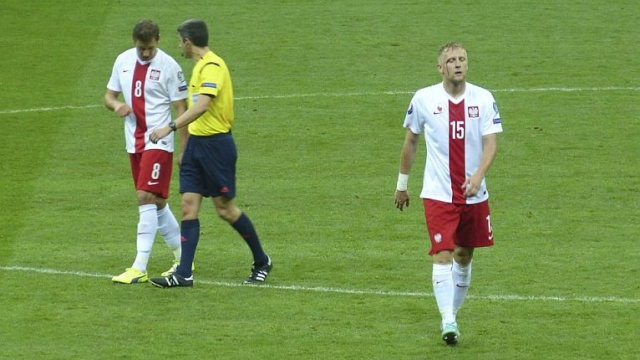 Kamil Glik w jednym ze starć doznał kontuzji łuku brwiowego. Fot. Tomasz Chaciński [Radio Szczecin] Nawałka: Eliminacje dopiero się rozpoczęły. W każdym meczu będzie wojna [WIDEO, ZDJĘCIA]