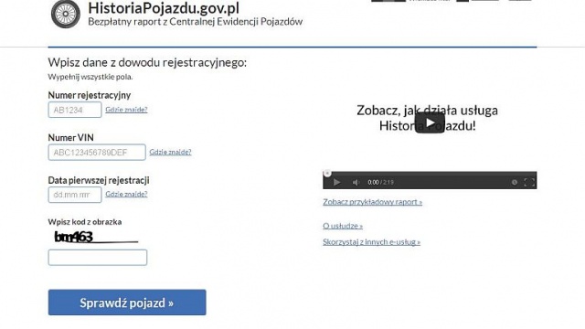 Ruszył portal historiapojazdu.gov.pl. Serwis uruchomiło Ministerstwo Spraw Wewnętrznych. Mogą z niego korzystać osoby, które chcą kupić używane auto.