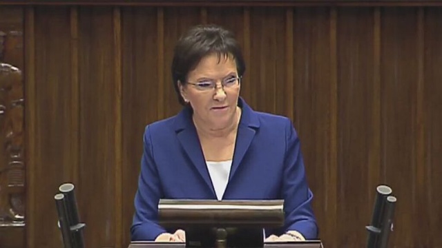 Bezpieczeństwo państwa, gospodarka i służba zdrowia - między innymi te tematy poruszyła nowa premier Ewa Kopacz podczas pierwszej części swojego expose.
