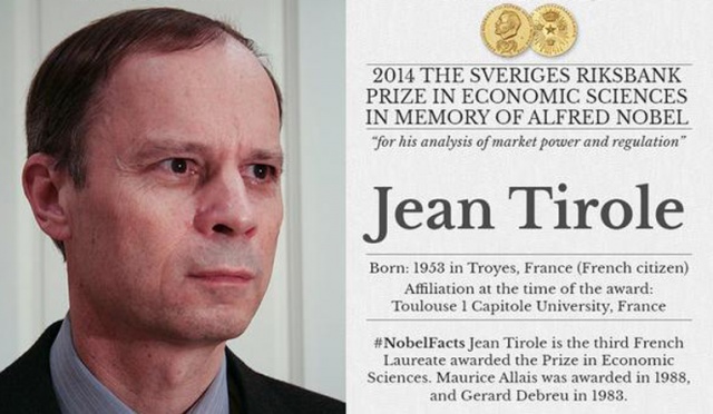 Francuz Jean Tirole został laureatem Nagrody Nobla w dziedzinie ekonomii.