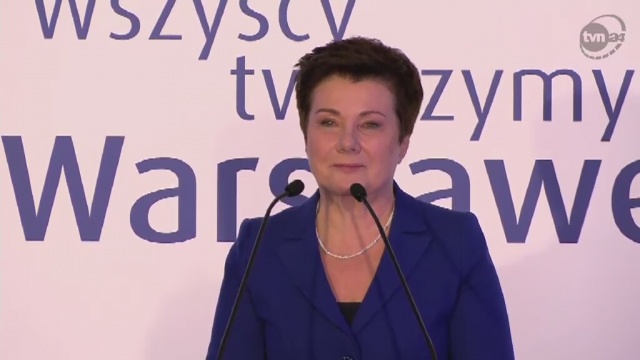 W stolicy na trzecią kadencję zostaje Hanna Gronkiewicz-Waltz, która podziękowała warszawiakom za udział w wyborach.