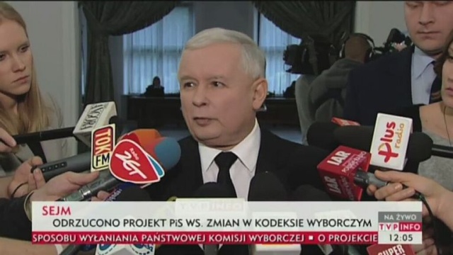 Koalicja rządząca PO-PSL odrzuciła projekt Prawa i Sprawiedliwości dotyczący zmian w kodeksie wyborczym.