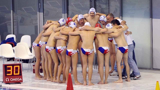 Eliminacyjny turniej ME w piłce wodnej juniorów potrwa w Szczecinie do niedzieli. Fot. Łukasz Szełemej [Radio Szczecin] Eliminacje do ME: Polscy waterpoliści przegrali z Francją [WIDEO, ZDJĘCIA]