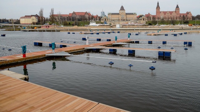 Fot. Jarosław Gaszyński [Radio Szczecin] Port jachtowy przy Wyspie Grodzkiej prawie gotowy [ZDJĘCIA, WIDEO]