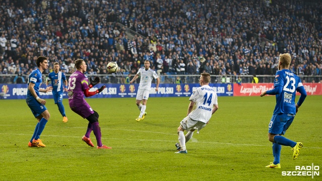 Lech Poznań - Błękitni Stargard Szczeciński 5:1. Fot. Jarosław Gaszyński [Radio Szczecin] Koniec pięknego snu Błękitnych Stargard Szczeciński [DUŻO ZDJĘĆ, WIDEO]