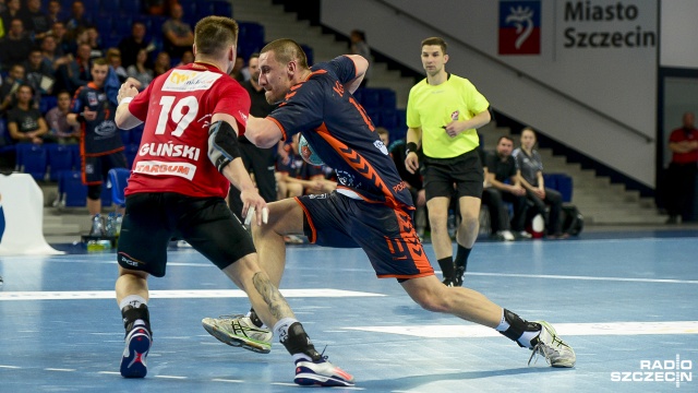 Pogoń Szczecin - Stal Mielec 28:25. Fot. Jarosław Gaszyński [Radio Szczecin] Szczypiorniści Pogoni zmiękczyli Stal i są w półfinale Mistrzostw Polski [ZDJĘCIA, WIDEO]