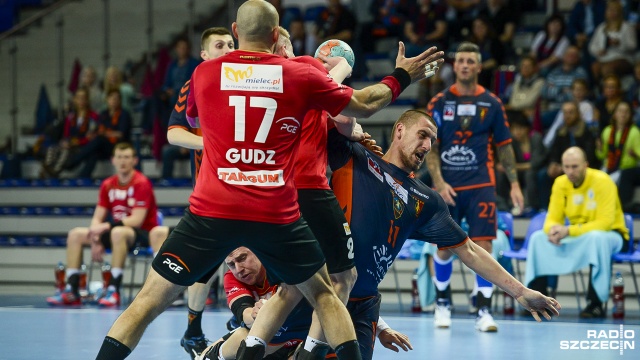 Pogoń Szczecin - Stal Mielec 28:25. Fot. Jarosław Gaszyński [Radio Szczecin] Szczypiorniści Pogoni zmiękczyli Stal i są w półfinale Mistrzostw Polski [ZDJĘCIA, WIDEO]