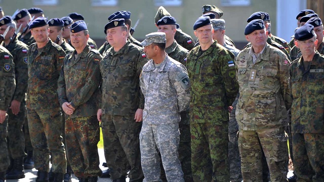 Korpus NATO w Szczecinie. Fot. Łukasz Szełemej [Radio Szczecin] Szczecin jest kluczowym punktem na mapie NATO [ZDJĘCIA, WIDEO]