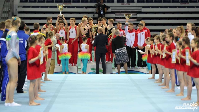 Międzynarodowe Mistrzostwa Polski w gimnastyce sportowej w Szczecinie. Fot. Łukasz Szełemej [Radio Szczecin] Gimnastycy ze Szczecina z medalami [ZDJĘCIA]