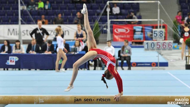 Międzynarodowe Mistrzostwa Polski w gimnastyce sportowej w Szczecinie. Fot. Łukasz Szełemej [Radio Szczecin] Gimnastycy ze Szczecina z medalami [ZDJĘCIA]