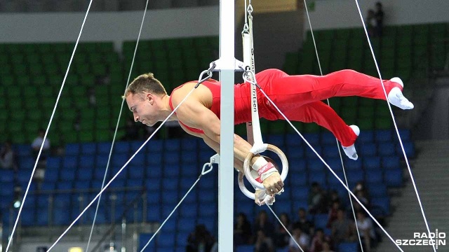 Międzynarodowe Mistrzostwa Polski w gimnastyce sportowej w Szczecinie. Fot. Łukasz Szełemej [Radio Szczecin] Gimnastycy ze Szczecina z medalami [ZDJĘCIA]