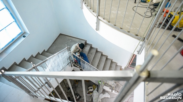 Centrum Żeglarskie w Szczecinie. Fot. Jarosław Gaszyński [Radio Szczecin] Rozbudowa Centrum Żeglarskiego na finiszu. Byliśmy w środku [DUŻO ZDJĘĆ]