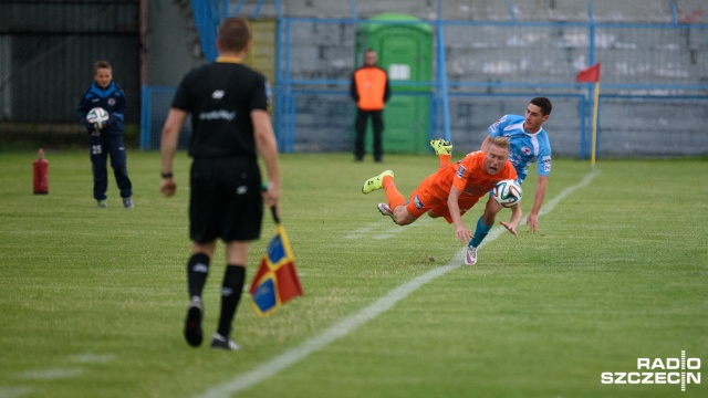 Błękitni Stargard - Termalica Bruk-Bet Nieciecza 2:1. Fot. Konrad Nowak [Radio Szczecin] Błękitni Stargard znowu zaskakują w Pucharze Polski [ZDJĘCIA]