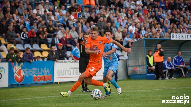 Błękitni Stargard - Termalica Bruk-Bet Nieciecza 2:1. Fot. Konrad Nowak [Radio Szczecin] Błękitni Stargard znowu zaskakują w Pucharze Polski [ZDJĘCIA]