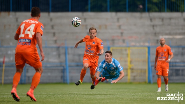 Błękitni Stargard - Termalica Bruk-Bet Nieciecza 2:1. Fot. Konrad Nowak [Radio Szczecin] Błękitni Stargard znowu zaskakują w Pucharze Polski [ZDJĘCIA]