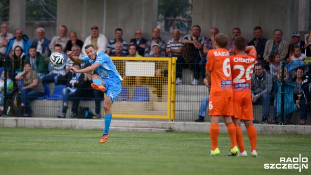 Błękitni Stargard - Termalica Bruk-Bet Nieciecza 2:1. Fot. Konrad Nowak [Radio Szczecin] Błękitni Stargard znowu zaskakują w Pucharze Polski [ZDJĘCIA]