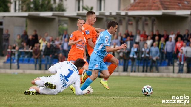 Błękitni Stargard - Termalica Bruk-Bet Nieciecza 2:1. Fot. Konrad Nowak [Radio Szczecin] Błękitni Stargard znowu zaskakują w Pucharze Polski [ZDJĘCIA]