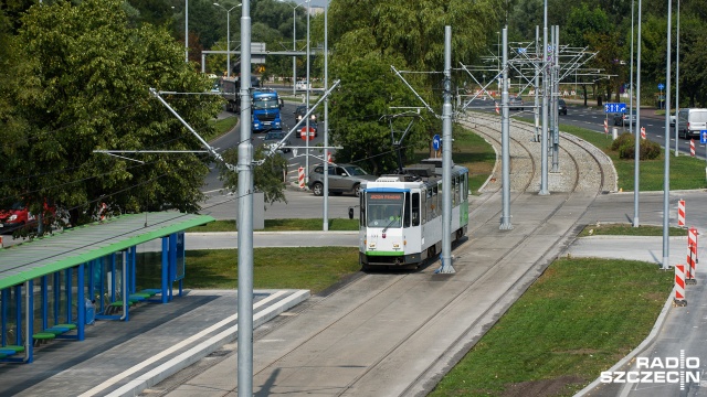 Wtorkowy test trasy Szczecińskiego Szybkiego Tramwaju. Fot. Konrad Nowak [Radio Szczecin] Pierwsze testy szczecińskiego szybkiego tramwaju [WIDEO, ZDJĘCIA]