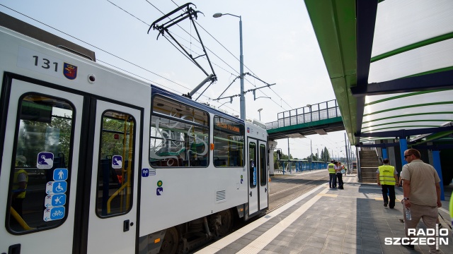 Wtorkowy test trasy Szczecińskiego Szybkiego Tramwaju. Fot. Konrad Nowak [Radio Szczecin] Pierwsze testy szczecińskiego szybkiego tramwaju [WIDEO, ZDJĘCIA]