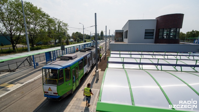 Wtorkowy test trasy Szczecińskiego Szybkiego Tramwaju. Fot. Konrad Nowak [Radio Szczecin] Pierwsze testy szczecińskiego szybkiego tramwaju [WIDEO, ZDJĘCIA]