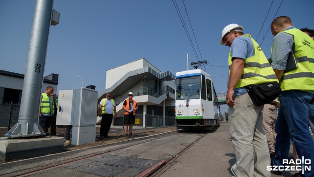 Wtorkowy test trasy Szczecińskiego Szybkiego Tramwaju. Fot. Konrad Nowak [Radio Szczecin] Pierwsze testy szczecińskiego szybkiego tramwaju [WIDEO, ZDJĘCIA]